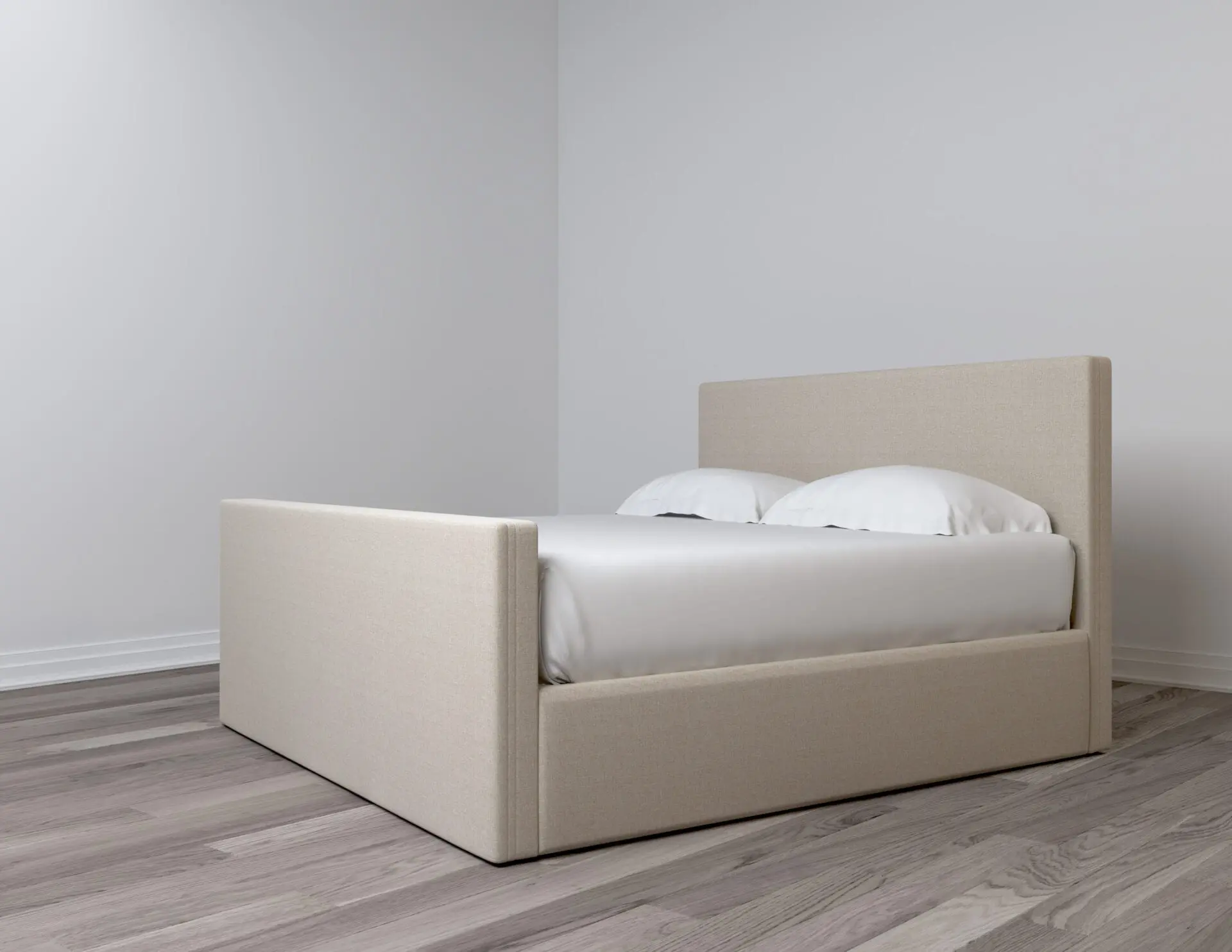 Milano - Wall mounted upholstered, luxury headboard with custom upholstered wall panels - Custom luxury, upholstered beds with high end, bedroom textiles | Blend Home Furnishings
