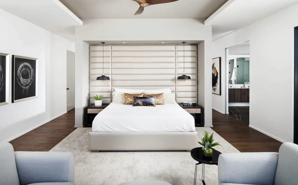 Azzaro - Custom Upholstered Furniture - Upholstered Wall Panels - Upholstered Panel Headboard
