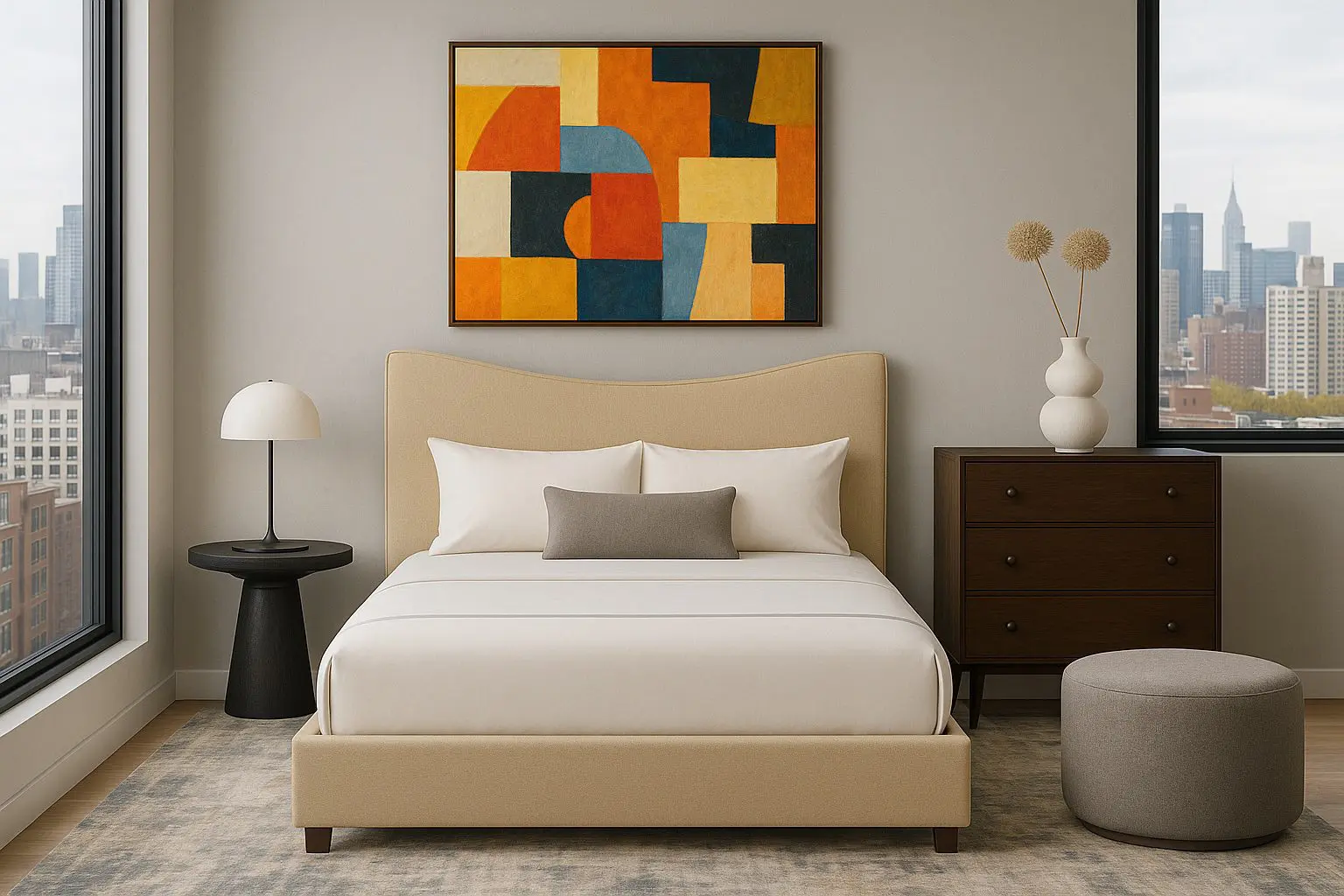 Custom Upholstered Bed - Nodela | Modern Custom Bed Design