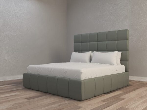 Zupane custom upholstered bed - bed with wall panel headboard and custom wall panels | Blend Home Furnishings
