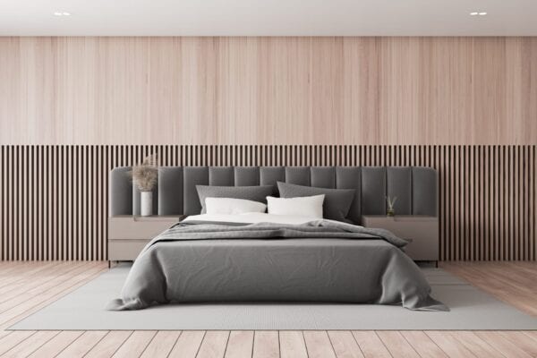 Custom Bedroom Furniture - Luxury Headboard with Upholstered Wall Panels | Blend Home Furnishings