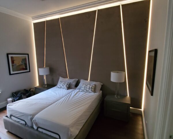 VITTUM Wall Mounted Upholstered Headboard & Bed, Luxury Furniture - Blend Home Furnishings