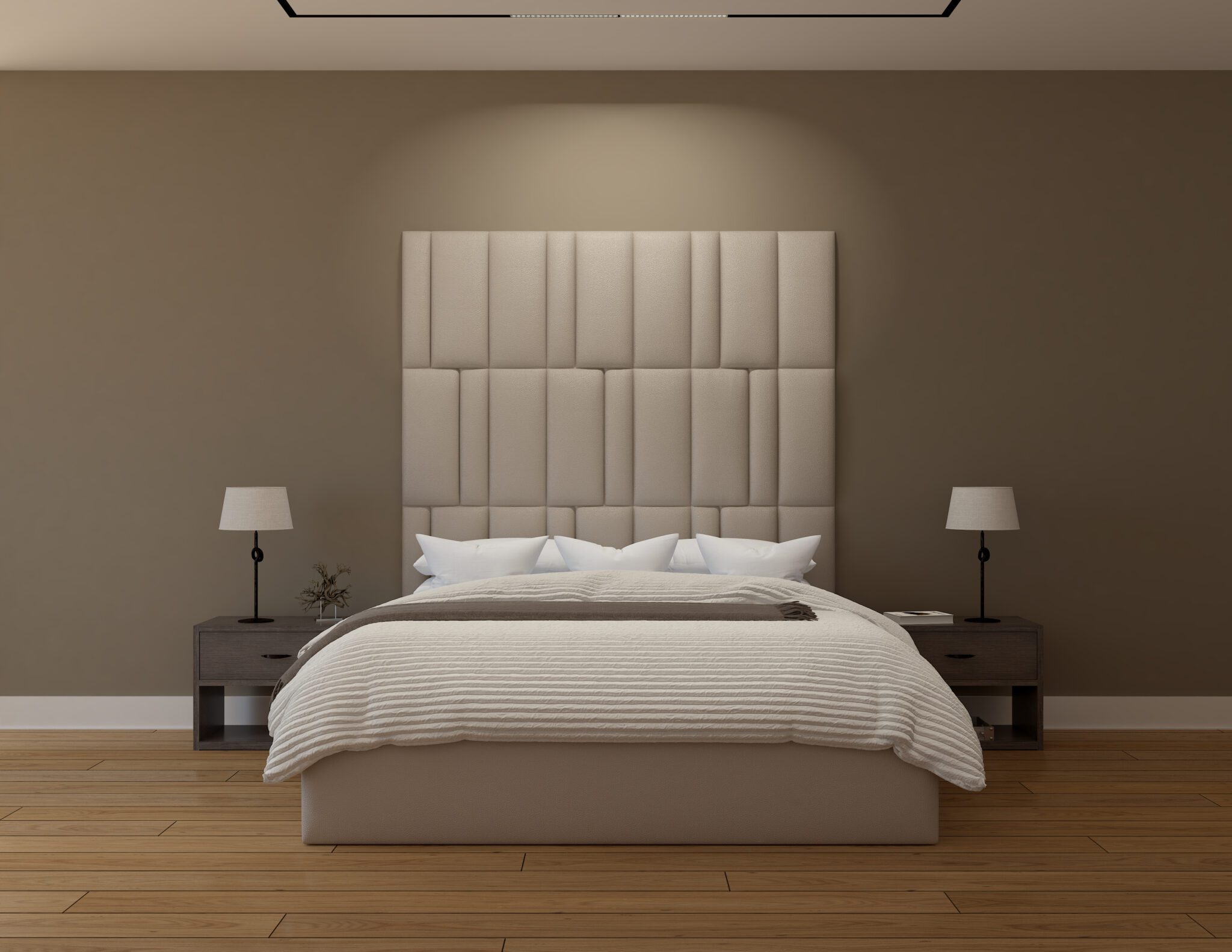 Wall Mounted Upholstered Headboard Panels - Upholstered Panels - Wall ...