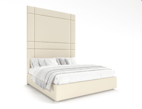 SABER - Upholstered Wall Mounted Headboard & Bed, Luxury Furniture - Blend Home Furnishings