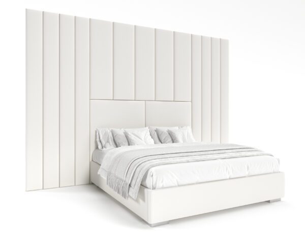CORCORAN - Upholstered Wall Mounted Headboard & Bed, Luxury Furniture - Blend Home Furnishings