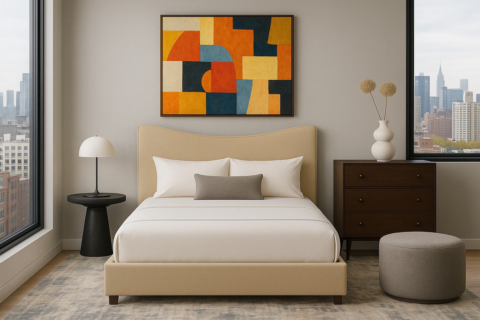 Custom Upholstered Bed - Nodela | Modern Custom Bed Design